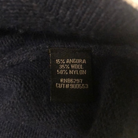 BCBG MaxAzria elbow length navy blue sweater - Picture 3 of 8